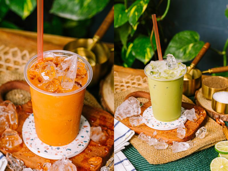 Thai tea dan Thai green tea
